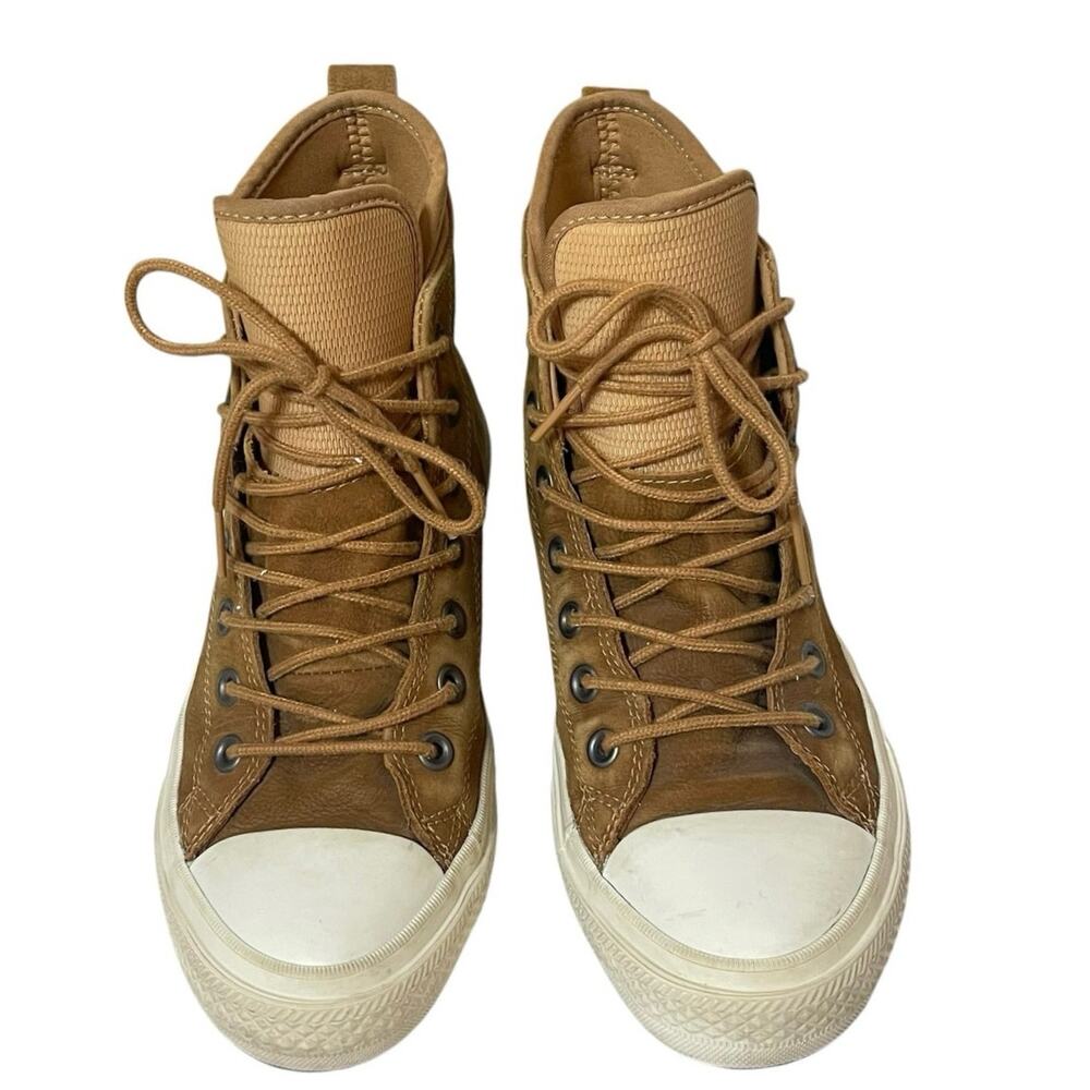 Converse Chuck Taylor All Star Leather Waterproof Sugar Raw High Boots W 8 M 6 - Picture 4 of 10